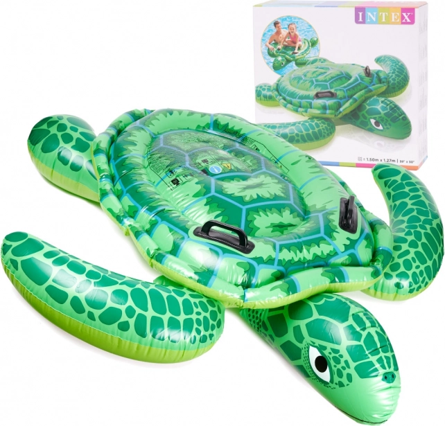 Opblaasbare matras Schildpad INTEX voor kinderen met handgrepen 150 cm