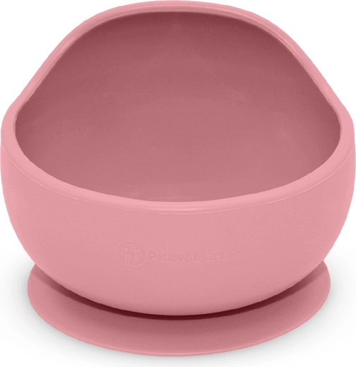 Petite&Mars siliconen kom met zuignap Take&Match dusty rose 6m+