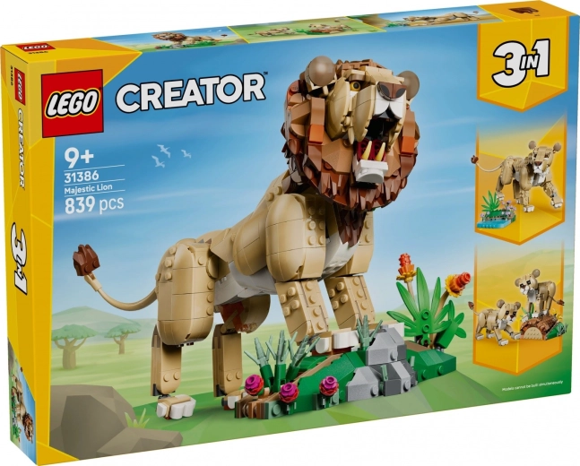 LEGO Creator 3-in-1 wilde dieren: Trotse leeuw