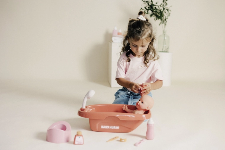 Realistisch badderen met douche