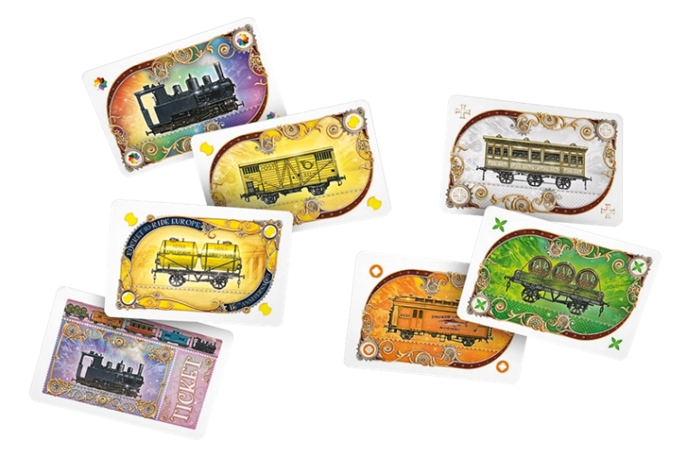 Wagonkaarten en tickets voor slimme tactiek
