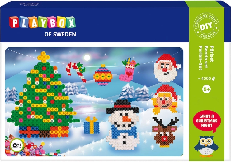 Playbox Strijkkralen Set Kerst 4000 stuks
