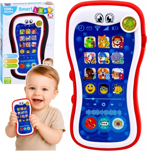 Smart Lean Toys Smart Phone interactieve educatieve telefoon voor peuters met geluiden en licht