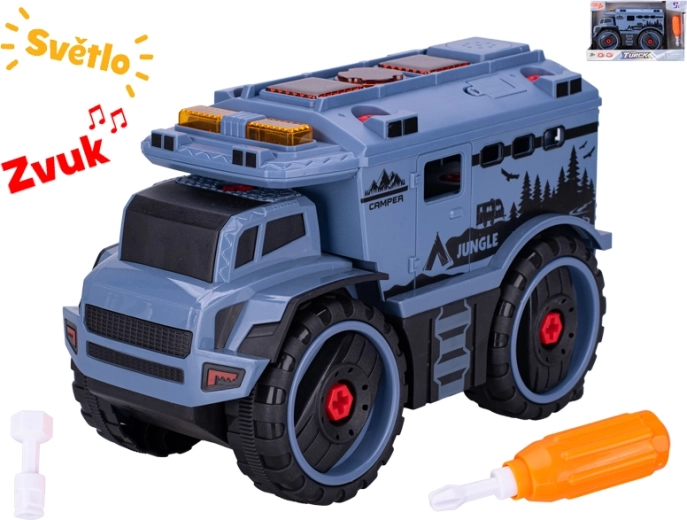 Schroefauto 24 cm met licht en geluid