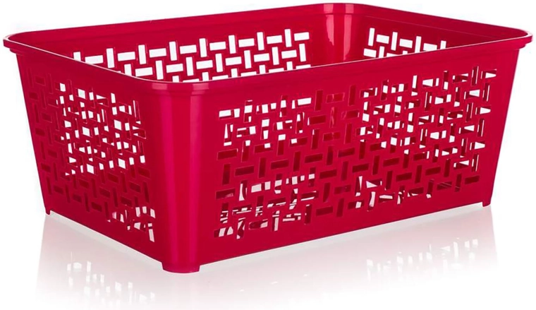 Kunststof opbergmand 35,8 × 25,6 × 14 cm, mix kleuren