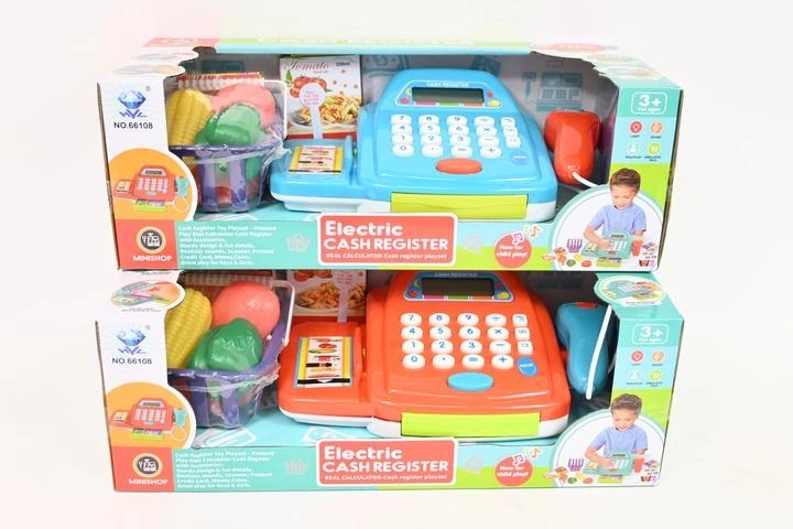Kinderkassa op batterijen voor winkeltje spelen