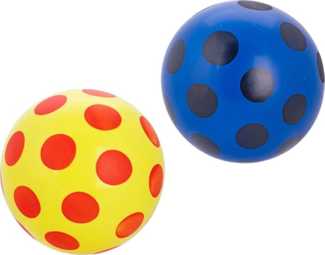 Rubberen bal met stippen 23 cm voor kinderen