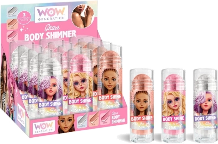 WoW Generation lichaamsglitter met roll-on applicator