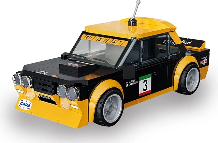 CaDA bouwset Fiat Abarth 131 zwart op schaal 1:24