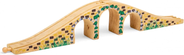Bigjigs Rail houten drieboogbrug voor treinbaan