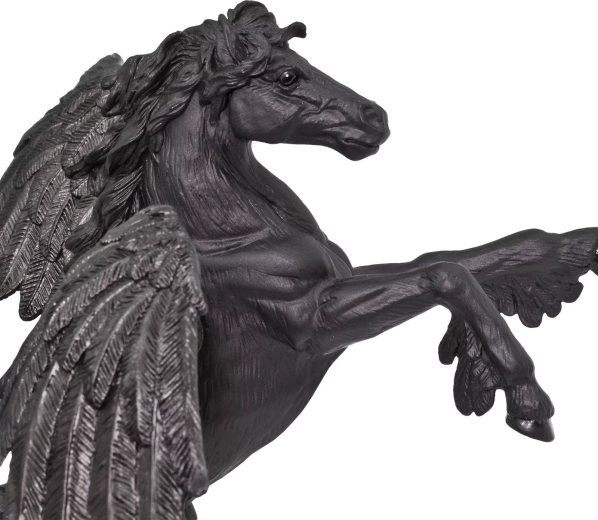 Gedetailleerde afwerking van de mythische Pegasus
