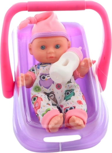 Flesje en schattige outfit met uiltjes