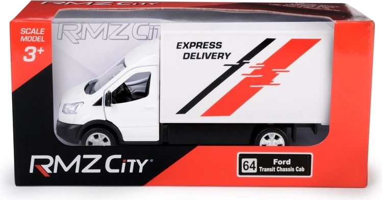 Metalen modelbusje FORD Transit 2018 1:43 met openende deuren