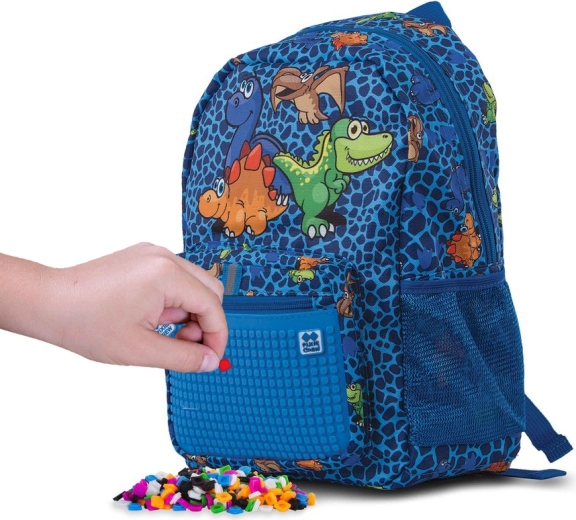 Pixie crew kinder rugzak dino blauw