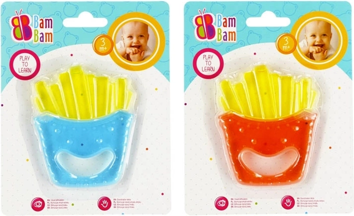 Bijtspeeltje in de vorm van frietjes - 1 stuk