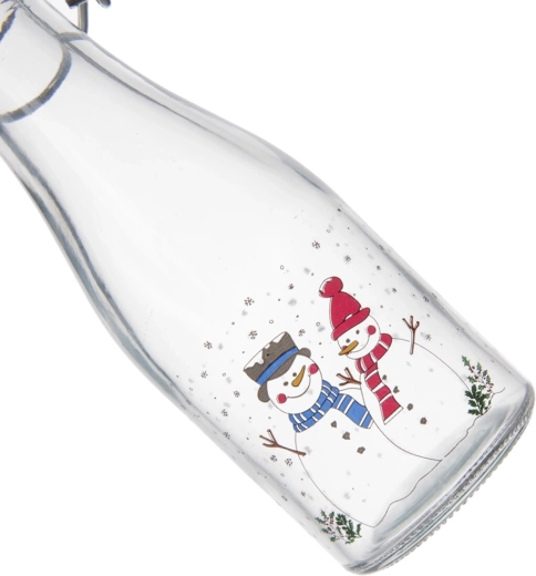 Winterse sneeuwpopdecoratie voor feestelijk serveren