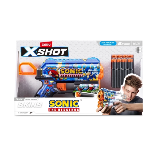 X-Shot Skins Flux Sonic the Hedgehog-blaster, meerdere varianten