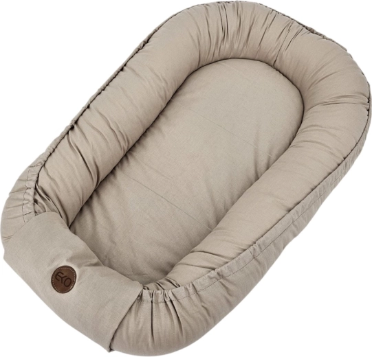EKO katoenen babynestje donkerbeige 85 × 50 cm – Donkerbeige