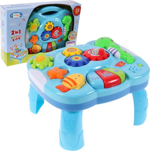 Educatieve kindertafel – zeedieren met licht en muziek