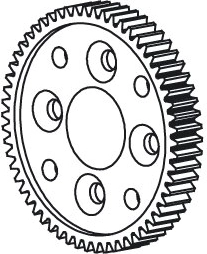 Hoofdtandwiel Toxic 65T JAMARA