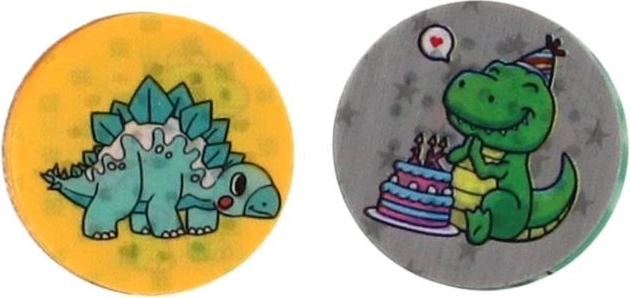 Ronde stickers met dinosaurussen