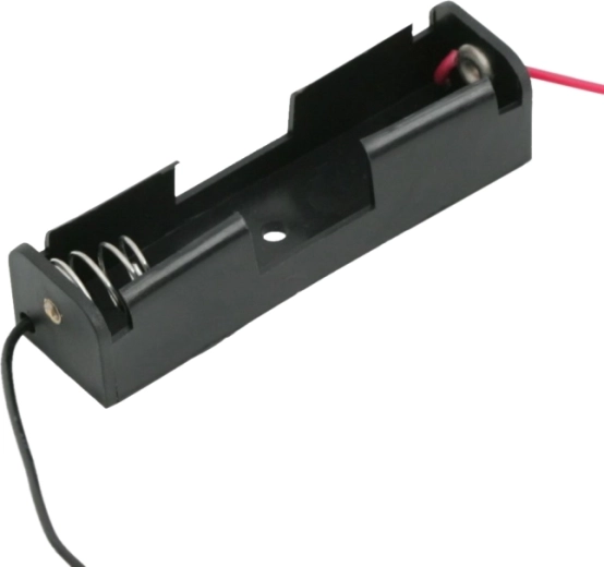 Houder voor 1 AA-batterij met kabel van 12 cm