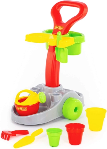 Kindertuinierset met karretje