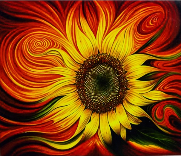 Norimpex Schilderen op nummer Zonnebloemen 40 × 50 cm