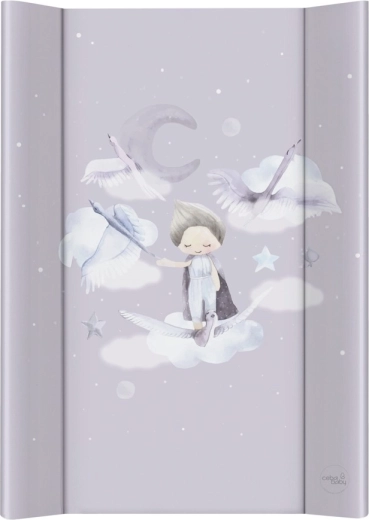 Ceba Baby verschoonmat met harde plank 50 × 70 cm Basic Wild Swans