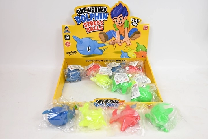 Antistress knijp-dolfijn – display 12 stuks