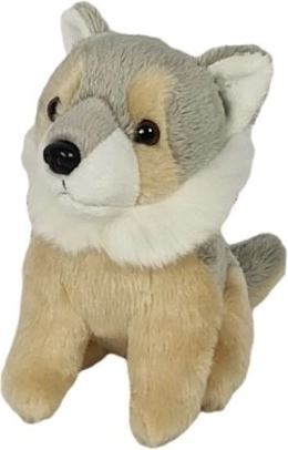 Ziki pluchen wolf zittend 14 cm