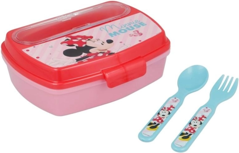 Lunchbox met bestek Minnie