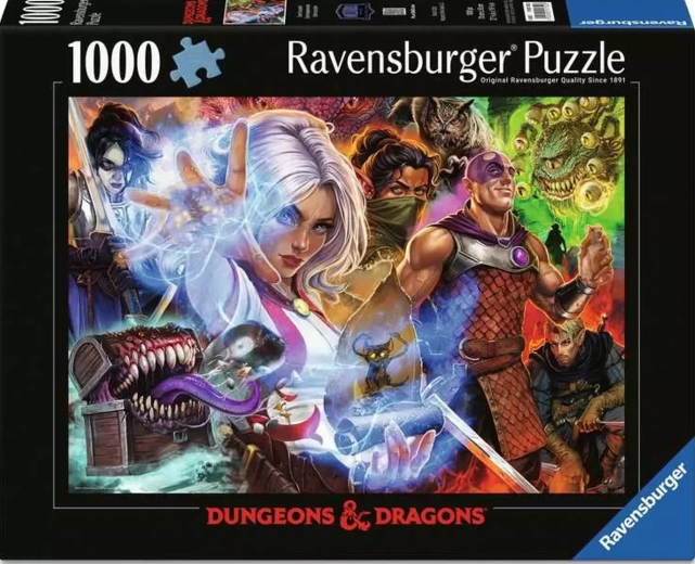 Ravensburger puzzel Dungeons & Dragons: Uitdaging geaccepteerd 1000 stukjes