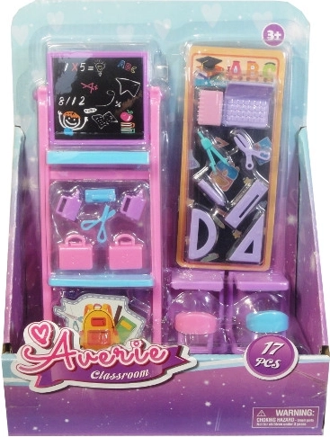 Accessoires voor een schoolklas voor poppen