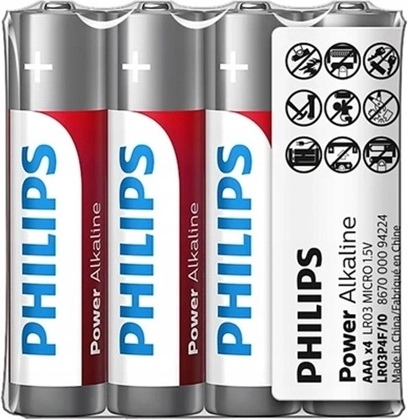 Alkalinebatterij Philips AAA LR3 1,5 V