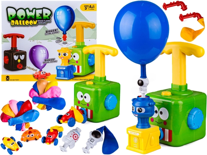 Ballon-aangedreven schietspelletje kikker – educatieve set