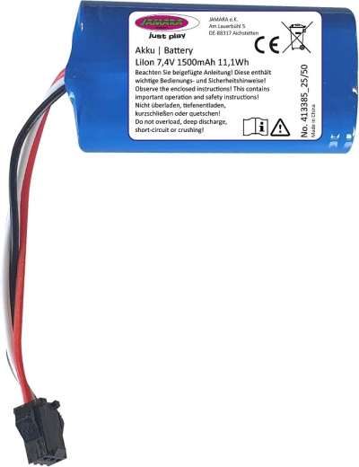 Li-Ion-batterij voor Volvo Metal-wiellader 7,4 V 1500 mAh