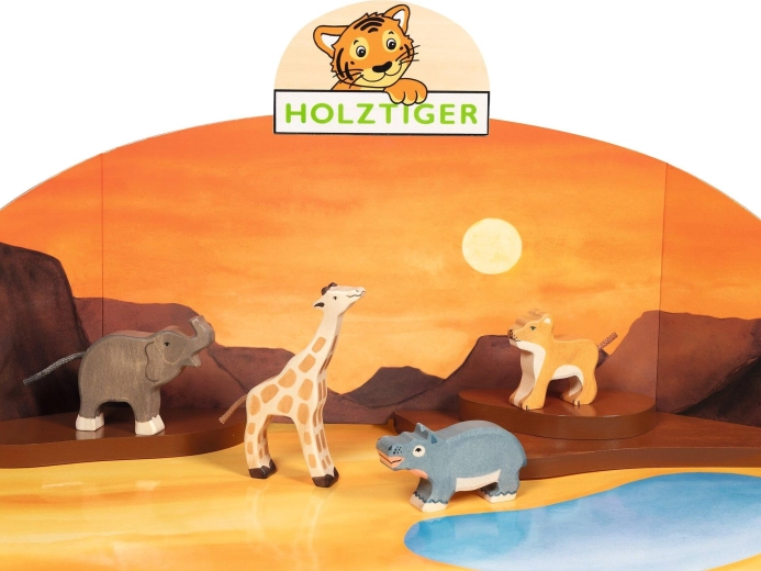 Set wilde dieren HOLZTIGER (4 stuks)