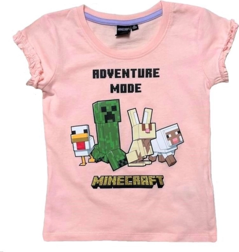 Roze Minecraft T-shirt