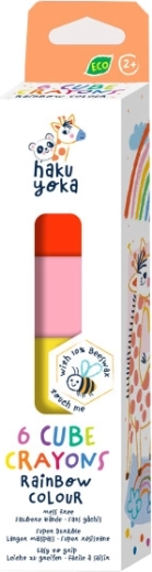Wascrayons blokjes Regenboog 6 stuks
