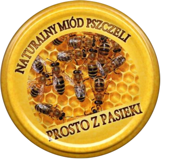 Set deksels voor potten FI 82 “MIÓD PSZCZOŁA” – 10 stuks