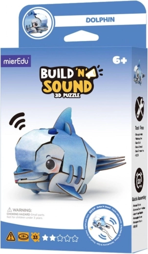 Puzzel 3D MierEdu bouw en luister – dolfijn