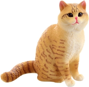 Plastic kattenfiguur