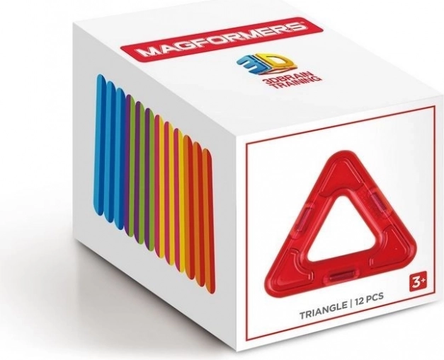Magnetische bouwset MAGFORMERS – driehoeken 12 stuks