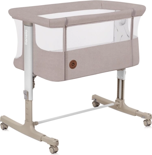 Lionelo Aurora 3-in-1 baby-aanschuifbed en wieg – Beige Cappuccino