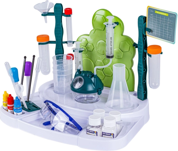 Praktisch laboratoriumstation met accessoires