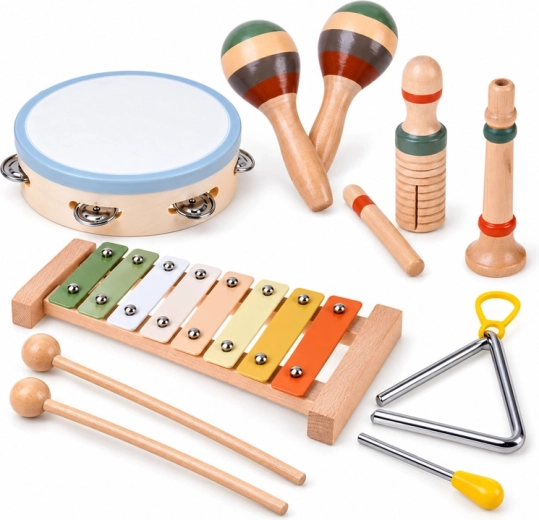 Houten set muziekinstrumenten voor kinderen