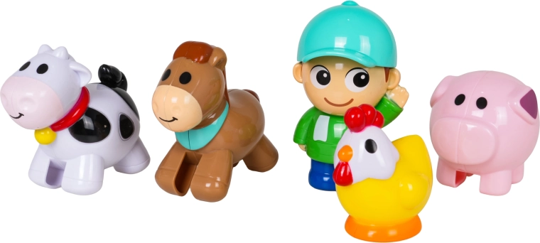 Dieren en boer voor rollenspel
