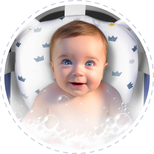 Ergonomische ondersteuning voor hoofdje en lijfje