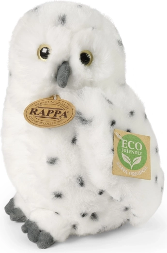 Rappa pluche sneeuwuil 19 cm eco-friendly